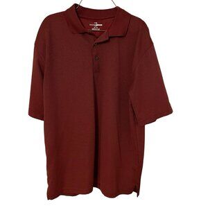 Grand Slam Golf Men’s Garnet Red Short Sleeve Polo Shirt Size XL
